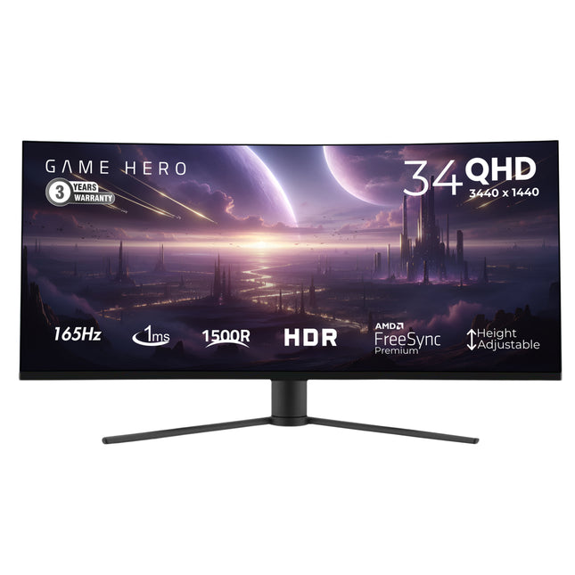 Game Hero 34 inch - Curved Monitor 165 Hz