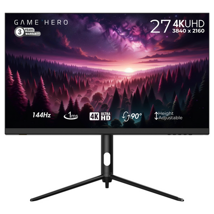 Game Hero 27 inch - 4K Flat Monitor 144 Hz