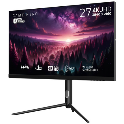 Game Hero 27 inch - 4K Flat Monitor 144 Hz