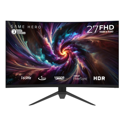 Game Hero 27 inch - Curved Monitor 165 Hz