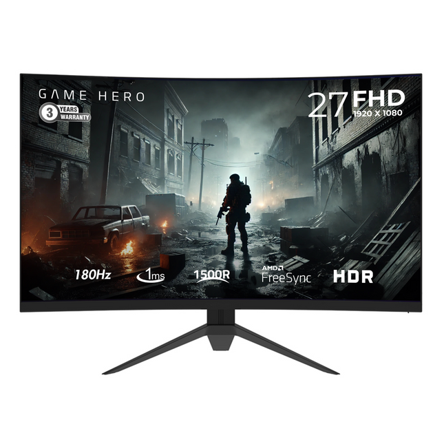 Game Hero 27 inches - Curved Monitor 180 Hz