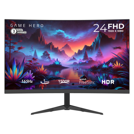 Game Hero 24 inch - Curved Monitor 165 Hz