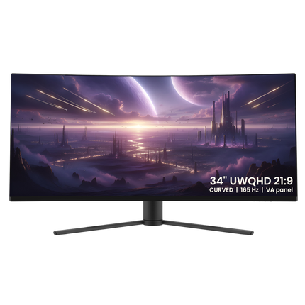 Game Hero 34'' - Curved Monitor Zwart 165 Hz